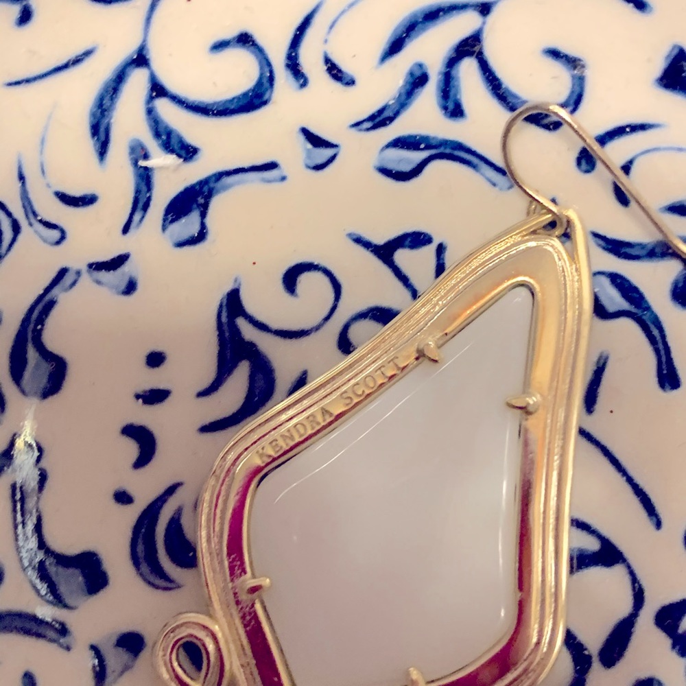Kendra Scott White Earrings